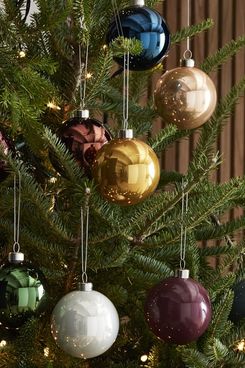West Elm Multi Glass Boxed Ornaments (Set of 9)