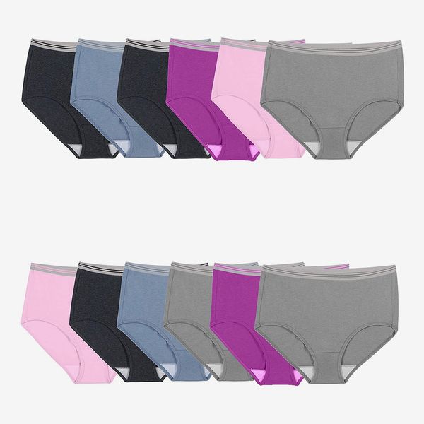 Fruit of the Loom Women’s Underwear Cotton Brief Panty Multipack