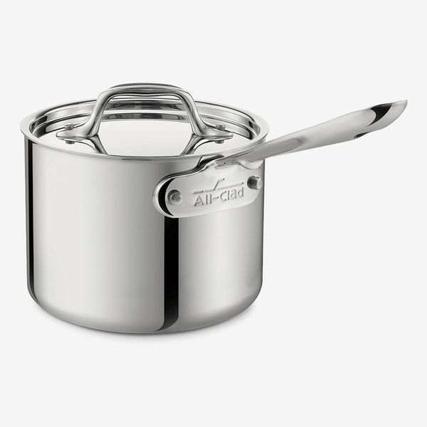 All-Clad D3 Stainless Steel Saucepan With Lid