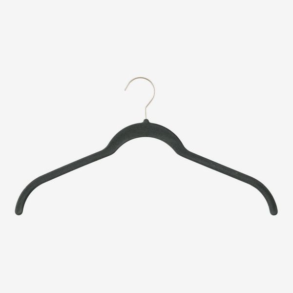 The Container Store Non-Slip Velvet Shirt Hanger Slate Pkg/10