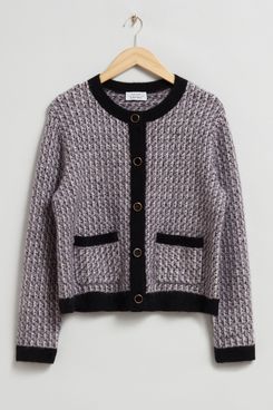 & Other Stories Tweed Cardigan