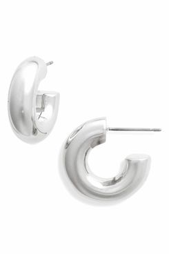 Argento Vivo Sterling Silver Mini Tube Hoop Earrings