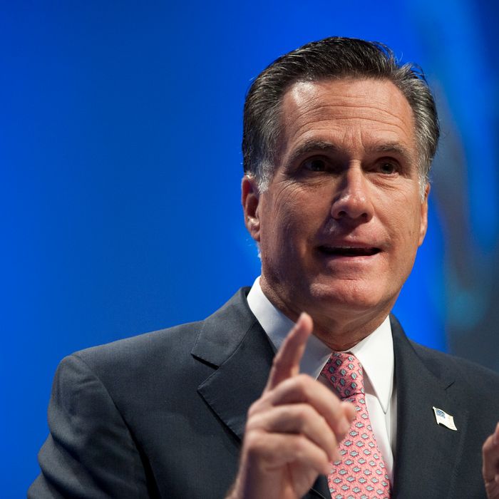 Former Gov. Mitt Romney, R-Mass., speaks to the CPAC Conference held by the American Conservative Union in Washington on Friday, Feb. 11, 2010. 