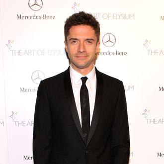 Actor Topher Grace attends The Art of Elysium's 7th Annual HEAVEN Gala presented by Mercedes-Benz at Skirball Cultural Center on January 11, 2014 in Los Angeles, California.