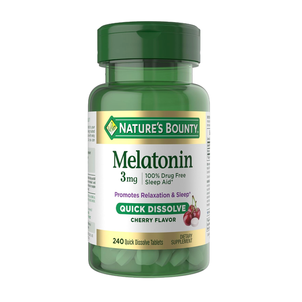 Nature’s Bounty Melatonin 3mg Quick Dissolve