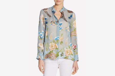 Alice + Olivia Amos Floral Tunic Top