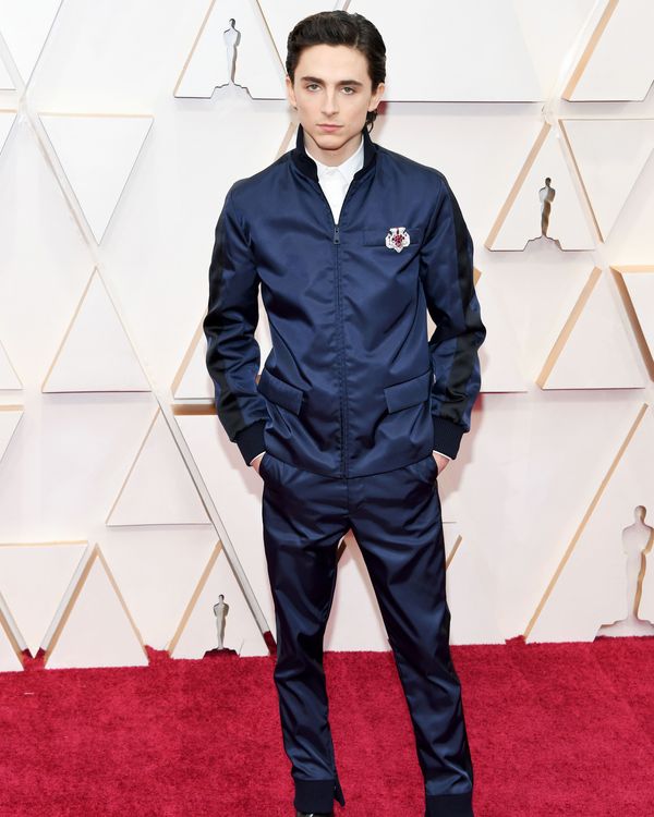 Timothée Chalamet Wore a Zip-Up Blazer to Oscars 2020