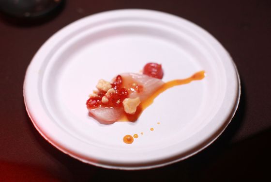 Costata's amberjack crudo with Calabrian chiles.