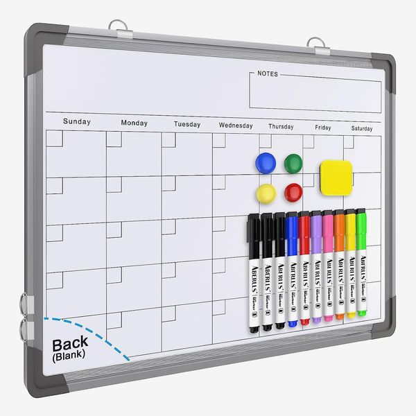 Small Monthly Dry Erase Whiteboard Wall Calendar, 16in x 12in