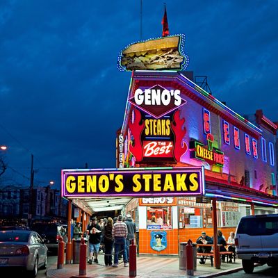 Geno's Steaks is up-to-date on its paperwork now.