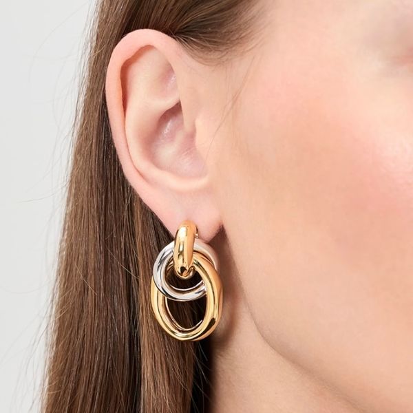 Martha Calvo Two Tone Ami Earrings