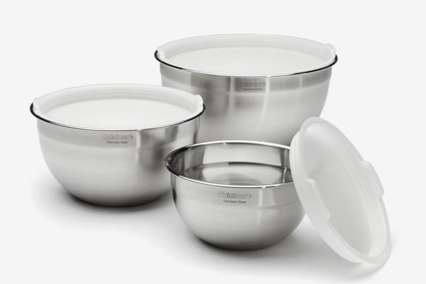 Cuisinart CTG-00-SMB Stainless Steel Mixing Bowls With Lids, Set of 3
