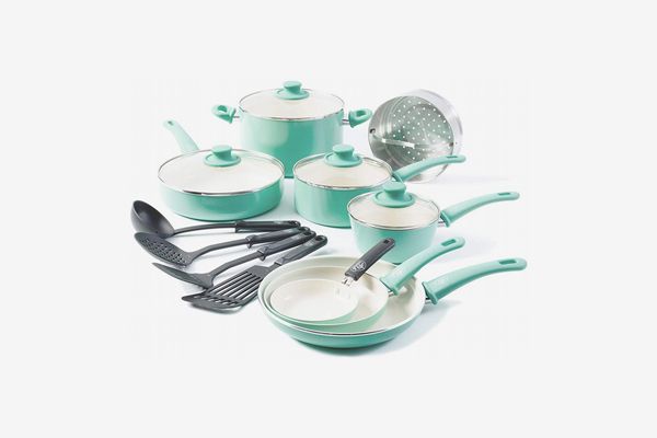 GreenLife 16-piece Ceramic Non-Stick Cookware Set