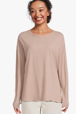 Free People Nina Long Sleeve Tee - Cashmere