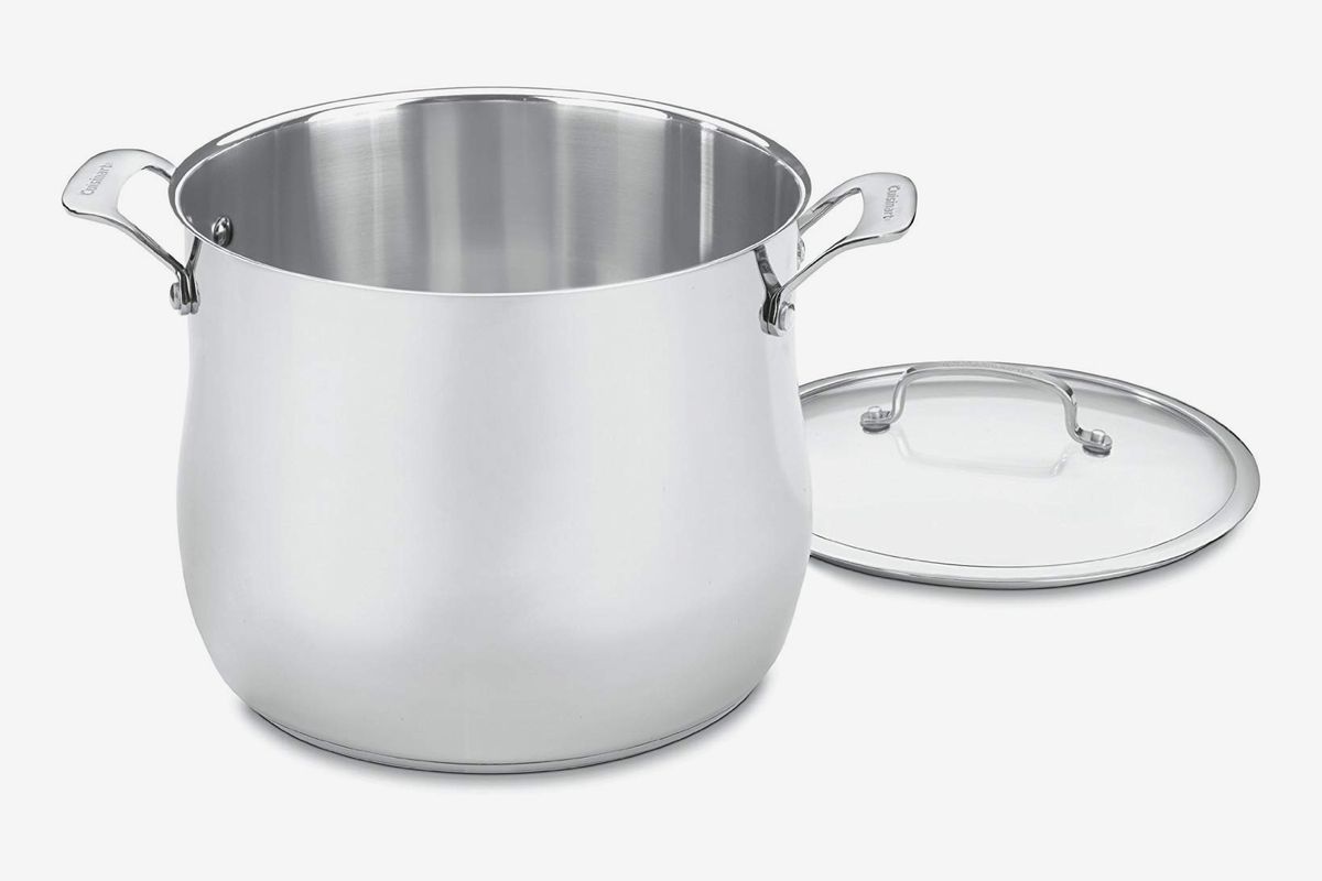 and Stew Soup Induction Compatible Big Boiling Pot Stock Pot With Clear Glass Lid Millvado 11-Quart Stainless Steel Stockpot: Large Cooking Pot for Pasta Urban Collection Mirrored Stock Pots