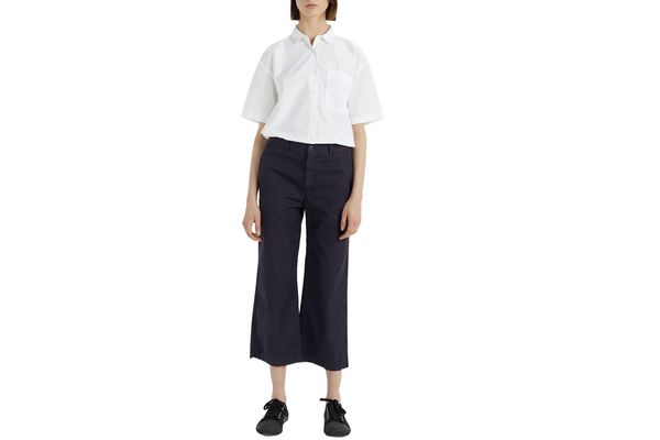 La Garçonne x Save Khaki Crop Chino Pant