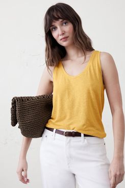 Banana Republic Factory Linen-Blend Tank