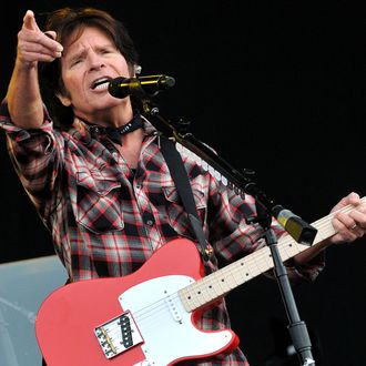 John Fogerty performs live on stage during the second day of Hard Rock Calling at Hyde Park on July 14, 2012 in London, England.