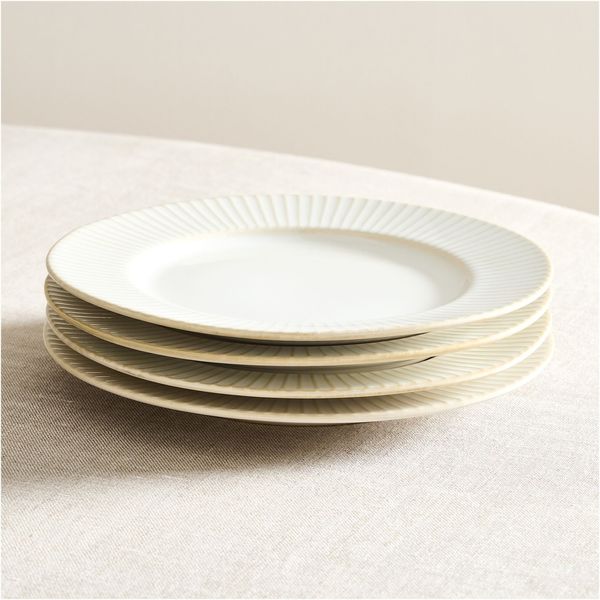West Elm Textured Stoneware Dinner Plate Set