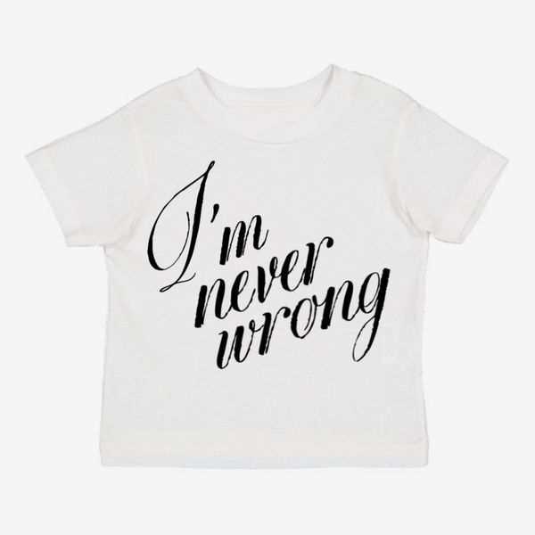 Romantic Blue I’m Never Wrong Tee