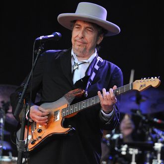 US legend Bob Dylan performs on stage du