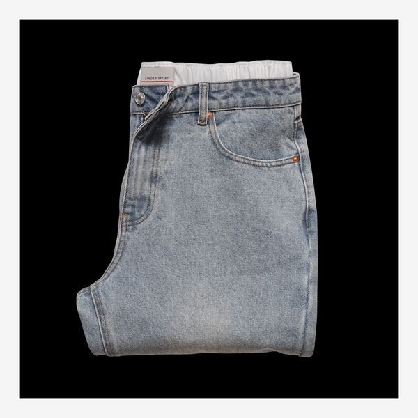 Linder Sport Five Pocket Blue Jeans - Medium Wash