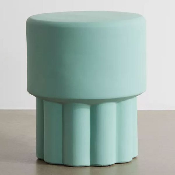 Mila scalloped ceramic stool