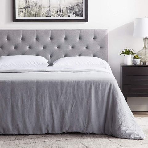LUCID Mid-Rise Upholstered Headboard - Adjustable Height from 34” to 46