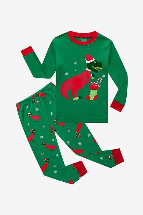 Little Boys Pajamas Christmas Pjs 100% Cotton Long Sleeve Pjs Toddler Clothes Kids Sleepwear Shirts 