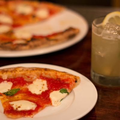 The Wells-stamped pizza at Krescendo.