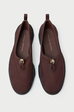 Loeffler Randall Raina Dark Brown Mesh Flat