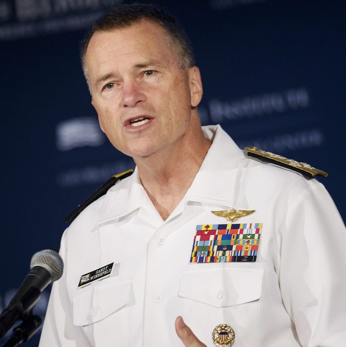 Retired Joint Chiefs of Staff Vice Chairman Adm. James Winnefeld Jr.