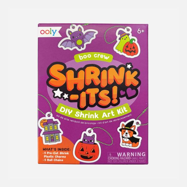 Ooly DIY Mini Shrink Art Charms Kit, 20 Pc - Boo Crew
