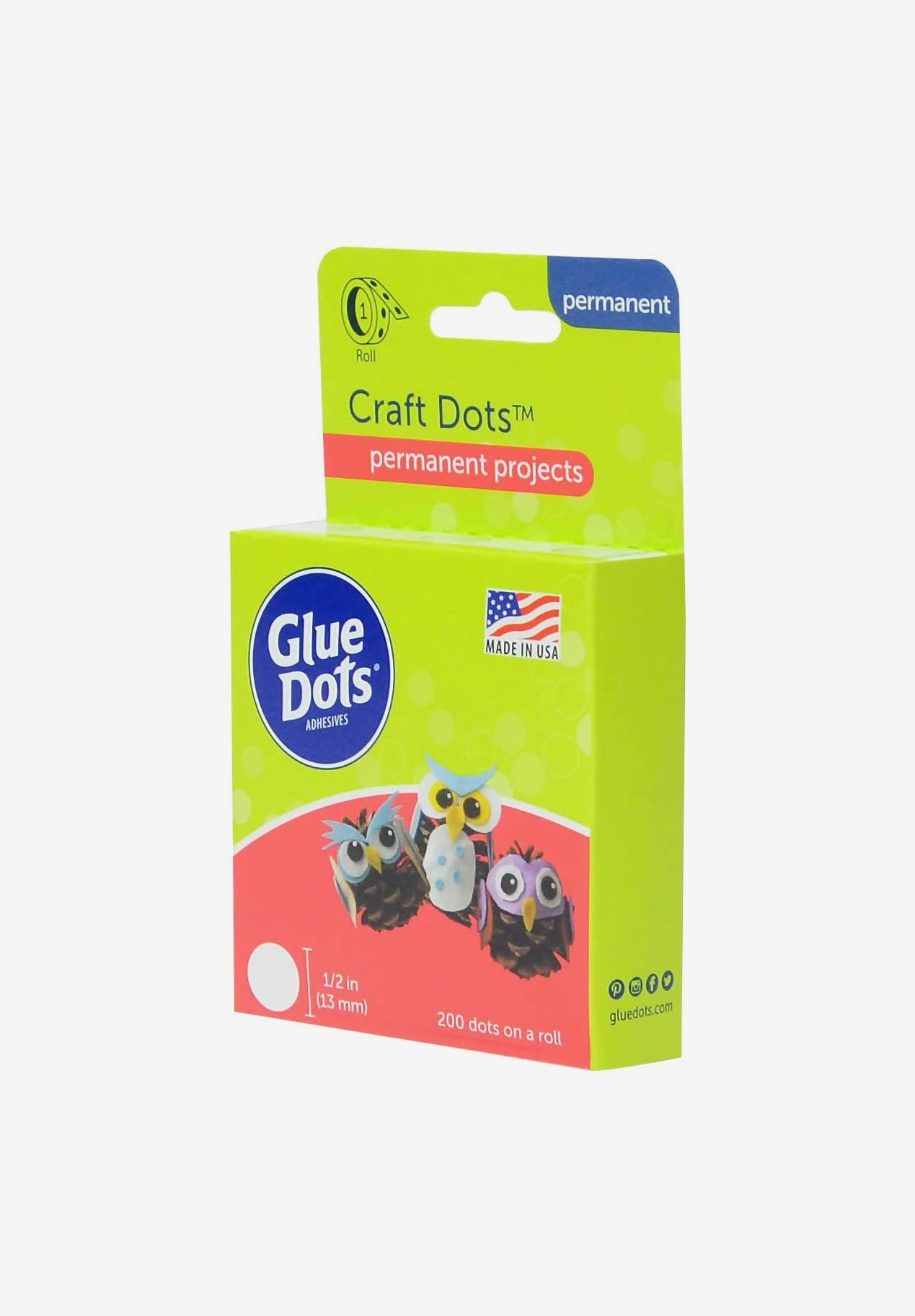 Glue Dots - Craft Size (1/2 - 200 dots per roll)