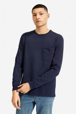 Everlane The Organic Cotton Long-sleeved Pocket Tee 