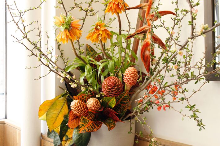 A recent dining-room arrangement at Café Altro Paradiso.