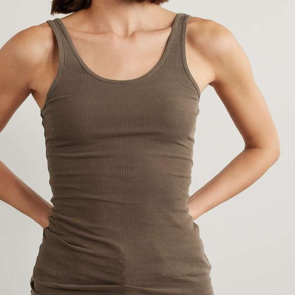 James Perse the Daily Ribbed Stretch-Supima Cotton Tank