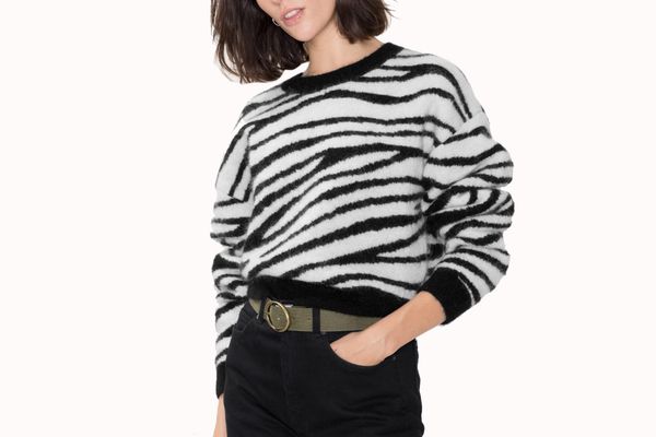 Zebra Jacquard Sweater