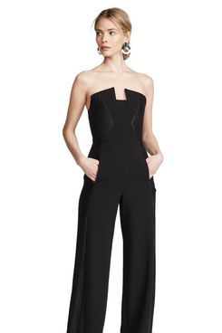 Black Halo Lena Color Block Jumpsuit