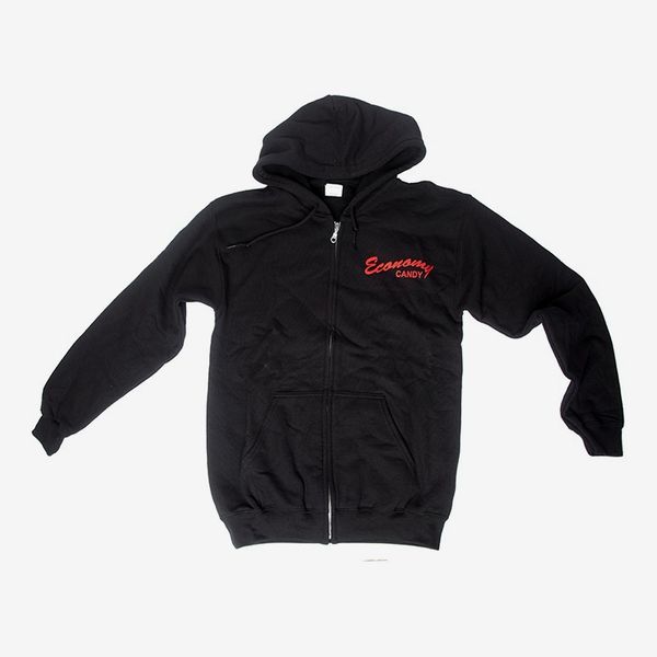 Sudadera con capucha y cremallera Candy económica