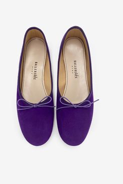 Ballerette Women’s Purple Suede “Glove Shoes” Ballet Flats