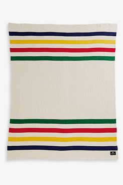 HBC Stripes Luxe Multistripe Cotton Knit Throw