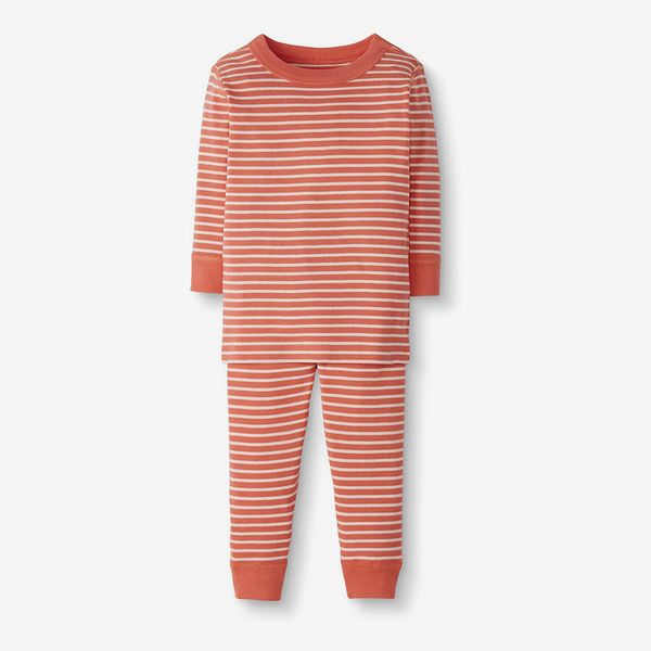 Moon and Back by Hanna Andersson Baby/Toddler 2-Piece Organic Cotton Long Sleeve Stripe Pajama Set