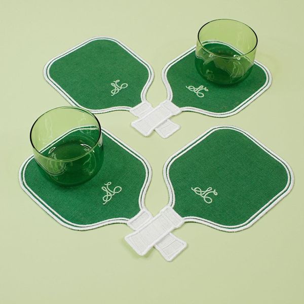 Short Court Linen Cocktail Napkins - Set of 4