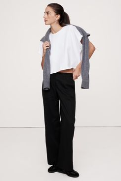 Banana Republic the Everyday Wide-Leg Pant in Tencel-Cotton