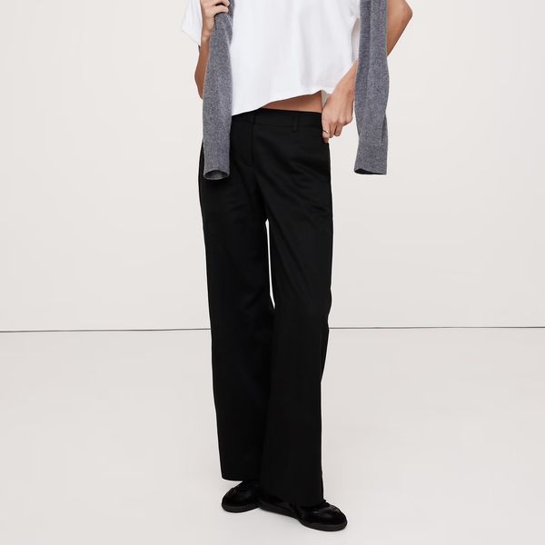 Banana Republic the Everyday Wide-Leg Pant in Tencel-Cotton