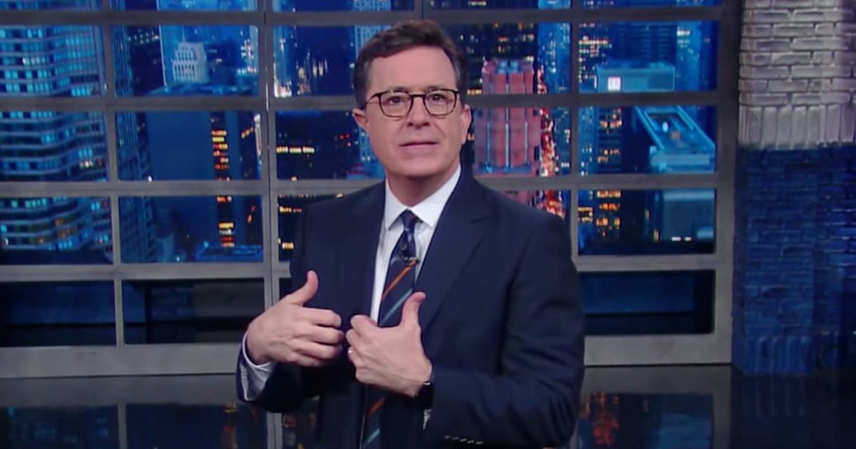 Stephen Colbert Jokes About Mitt Romney Eating Crow at Dinner With Trump