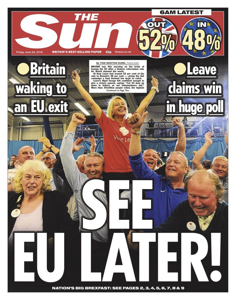 How Great Britains Newspapers Are Covering Brexit