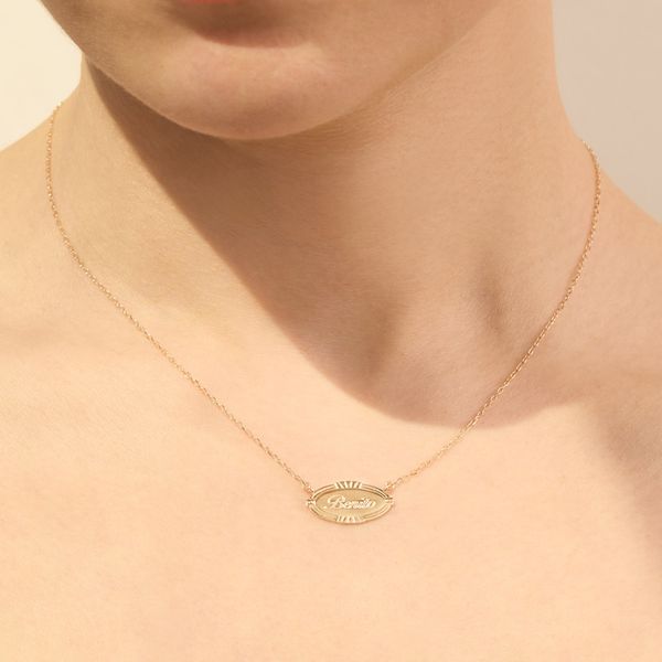 Catbird Cygnet Necklace, Yellow Gold