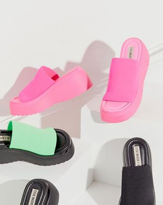 steve madden platform slides